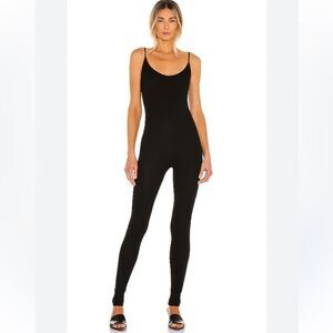 New Enza Costa Rib Strappy Jumpsuit in Black Revolve XS